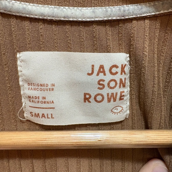 Jackson Rowe Brown Ribbed Tank Top - Picture 3 of 3